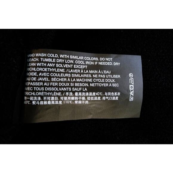 THEORY Black Velvet Rib Knit V-Neck Cardigan Sweater Top Net-A-Porter S $295 - Picture 11 of 12